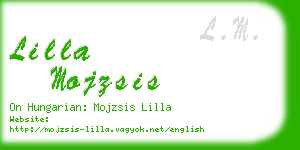 lilla mojzsis business card